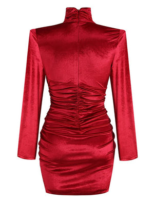 Red Velvet Wrap Dress Perth | Hurly-Burly